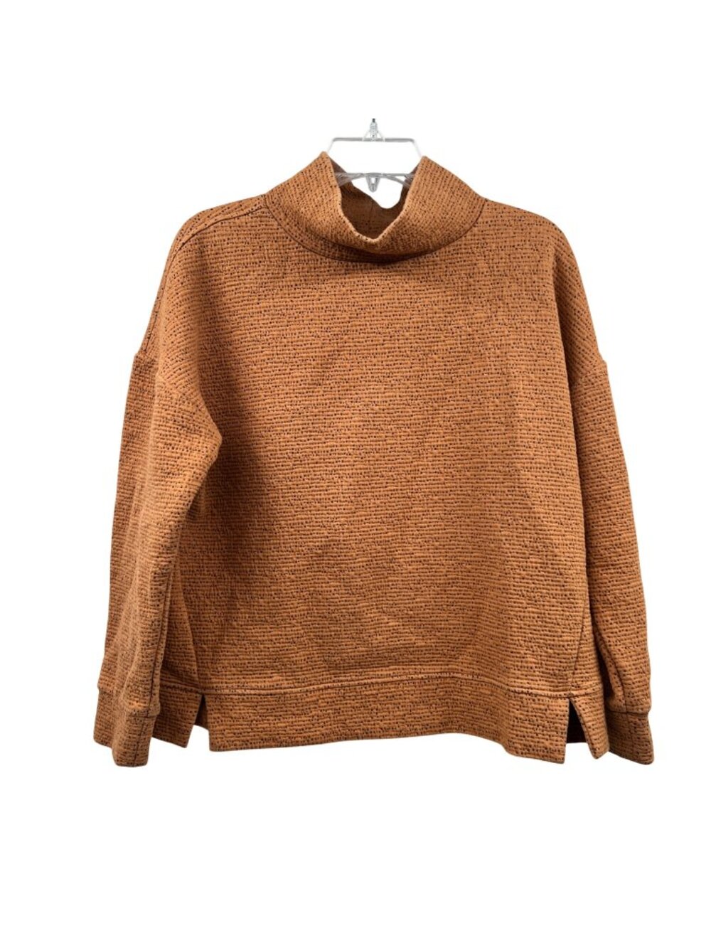 Jockey Womens Sweatshirt Copper/Black Mock Neck Size Medium - Picture 1 of 9